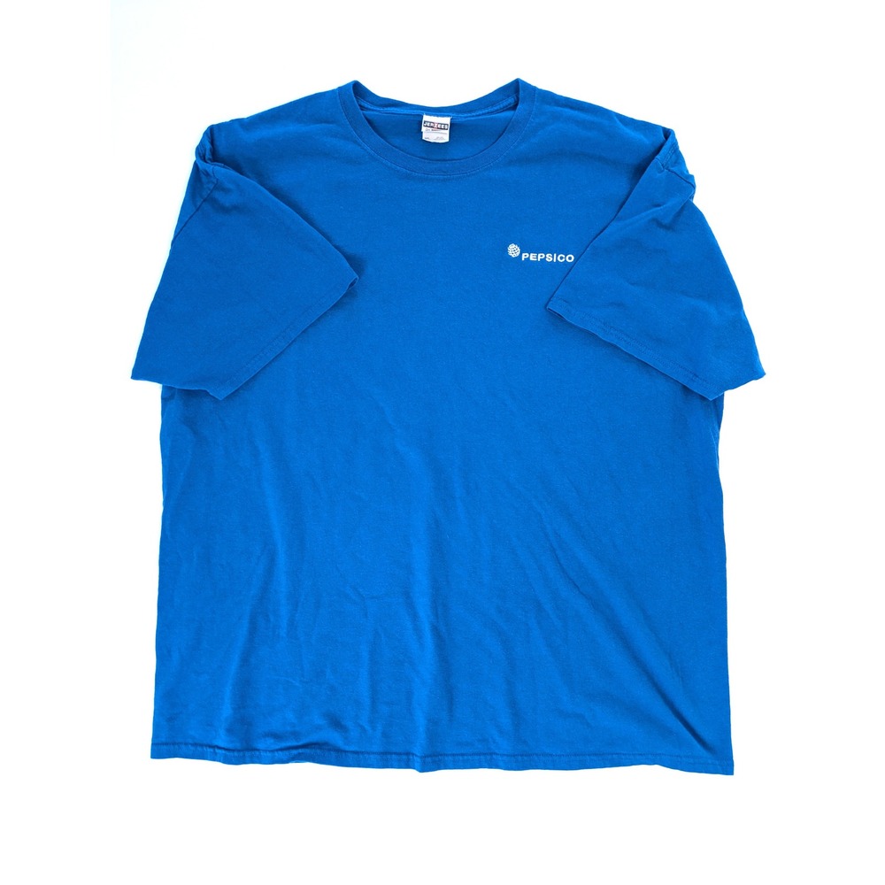 Jerzees PepsiCo Logo T-Shirt Mens 3XL Blue Dri-Power Active Short Sleeve Pepsi